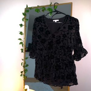 Flattering floral formal dress top